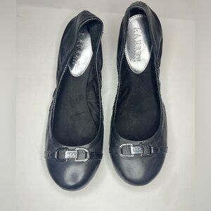 Ralph Lauren black ballet flats Sz 9.5B